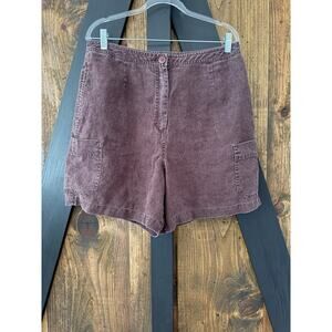 J. Jill Vintage 90s 100% Hemp Chocolate Brown Shorts Size 16 Vtg